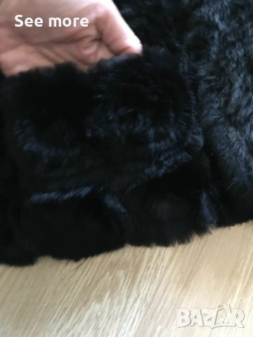 Палто от заешка кожа LAPIN с флорални мотиви, снимка 4 - Палта, манта - 53179180