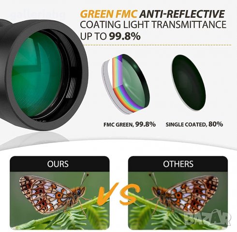 Високо качество бинокъл - Водоустойчив, снимка 4 - Екипировка - 35884496