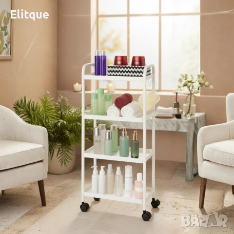 Компактна дизайнерска количка-етажерка за организиране на баня и кухня, снимка 5 - Други стоки за дома - 53256001