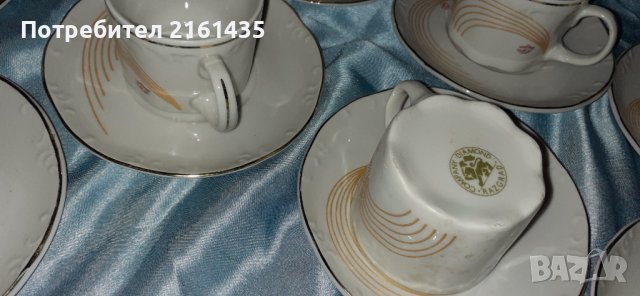 Български порцеланови чаши за късо кафе от времето на соца. , снимка 5 - Сервизи - 39386576