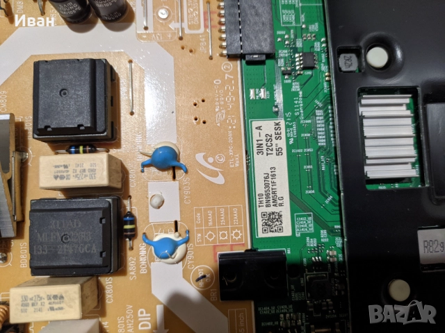 Части за ТВ Samsung UE55AU7172U, снимка 4 - Части и Платки - 52927965