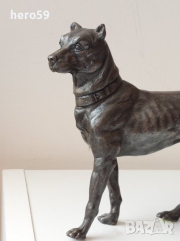 WMF-Посребрена фигура на куче 1910-1925 год., снимка 5 - Антикварни и старинни предмети - 41611128