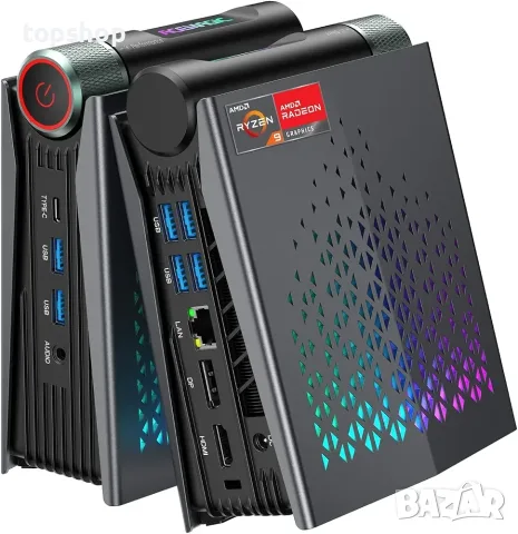 Нов Мощен Mini PC ACEMAGIC S3A | Ryzen 9 8945HS | 16GB RAM | 512GB NVMe | RGB  