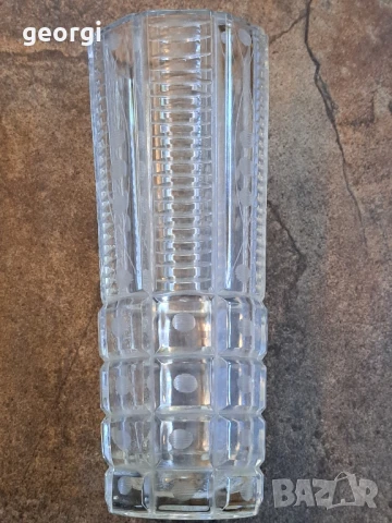 ретро масивна стъклена ваза 26/3