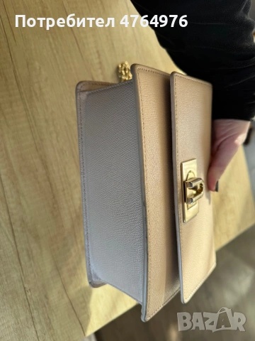 Чанта Furla цвят беж, снимка 4 - Чанти - 53835072