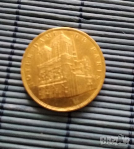 Плакет катедрала Нотр Дам Париж, снимка 2 - Нумизматика и бонистика - 35699468