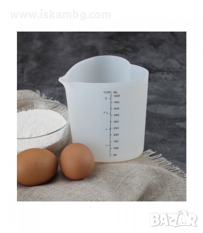 СИЛИКОНОВА МЕРИТЕЛНА ЧАША/МЕНЗУРА, 500 МЛ. - код 2771, снимка 7 - Аксесоари за кухня - 33919010