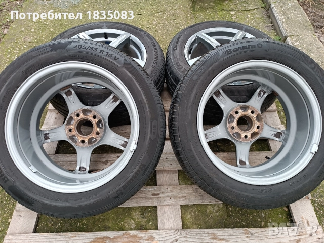 Лети джанти 16ки 5х110 Alutec + летни гуми 205/55/16 Barum, снимка 9 - Гуми и джанти - 52817237