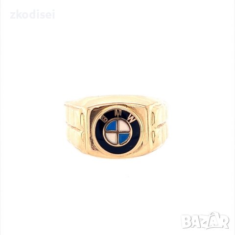 Златен мъжки пръстен 4,89гр. размер:68 14кр. проба:585 модел:18255-1, снимка 1 - Пръстени - 41565299