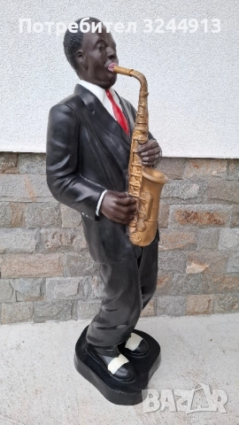 Статуедка афроамерикански джаз музиканти, снимка 7 - Други стоки за дома - 52514501