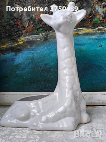 Бели фигури на жираф и софа, снимка 7 - Статуетки - 53434902