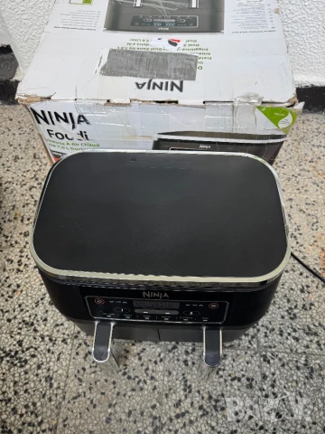 ДВУЗОНОВ Фритюрник с Горещ Въздух/Уред за Здравословно Хранене Ninja AF300EU 2470W, 7.6л, 6 Програми, снимка 4 - Фритюрници - 50463421