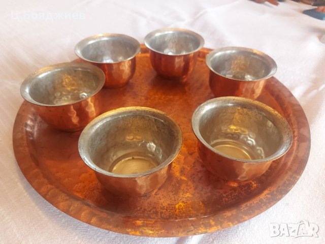 Сервиз за кафе от мед