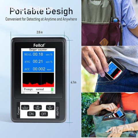 Детектор за ядрена радиация на Geiger, снимка 3 - Друга електроника - 41148423