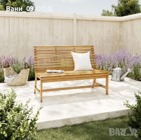 Градинска пейка от акациева дървесина, снимка 2 - Градински мебели, декорация  - 50745686