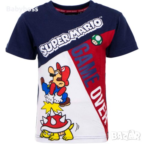 Блуза с къс ръкав за момче Супер Марио, снимка 1 - Детски тениски и потници - 41141863