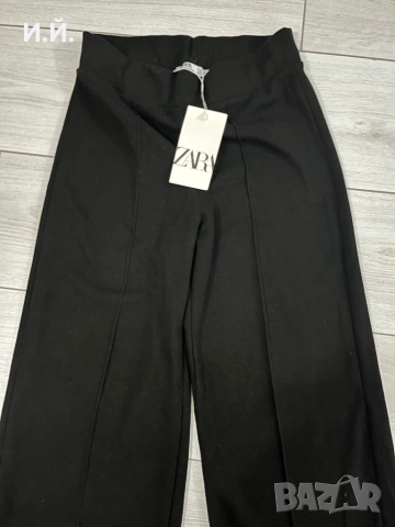 Черен панталон модел Zara, снимка 4 - Панталони - 53092596