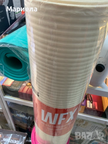 Висококачествена постелка за фитнес и пилатес "WFX" / 183х61х12мм., снимка 6 - Други спортове - 53533792