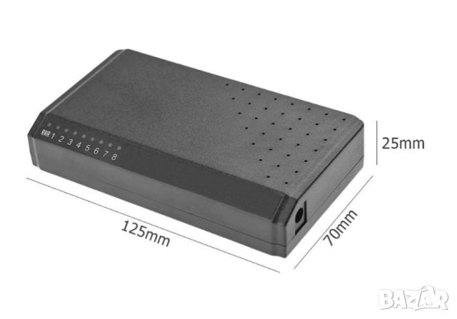 8x Port Poe Switch 6x PоE + 2x Uplink Порт Мрежови 8x Портa РоЕ Суич NVR IP Камери PoE Камери XVR+++, снимка 8 - Суичове - 41283948