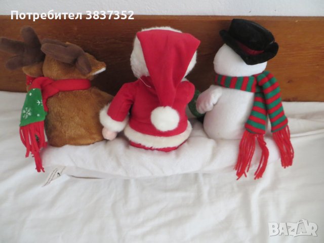 Коледна декорация пеещи и танцуващи, снимка 3 - Музикални играчки - 42219678