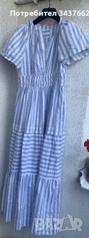 Рокля  елегантна памук с джобове