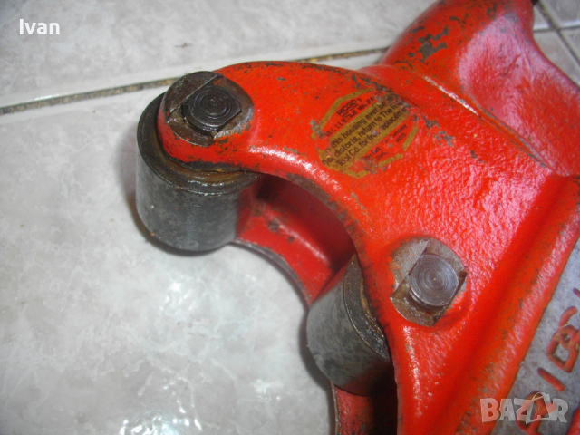 3 Цола Ридгид-Голям Тръборез-RIDGID  3 S-1-3"-Реже Масивни Водопроводни Тръби до 3 Цола-Почти Нов, снимка 16 - Други инструменти - 36237542