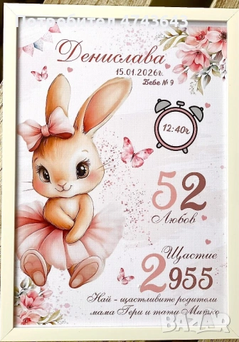 Визитка за бебе , снимка 3 - Други - 53563272