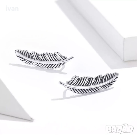 дамски сребърени обици. нови в опаковки , снимка 5 - Обеци - 53133367