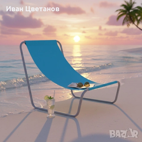 Градински сгъваем туристически стол – преносим плажен стол с чанта