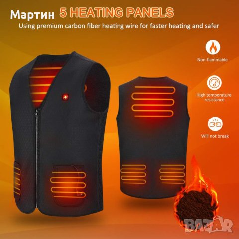 Електрическа USB отопляема жилетка