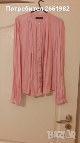 Елегантна розова риза с красиви копчета, снимка 1 - Ризи - 33998756
