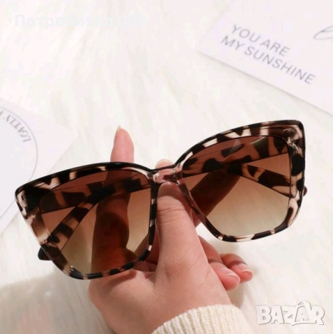 Очила леопардов принт , снимка 2 - Слънчеви и диоптрични очила - 52284019