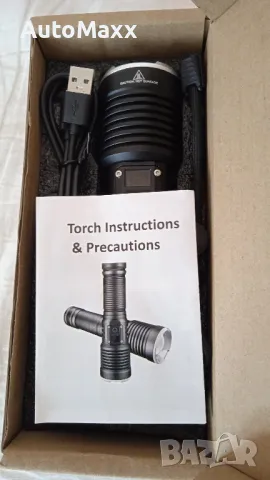 Тактически LED фенер, 5 светлинни режима, водоустойчив USB

, снимка 2 - Прожектори - 47927565