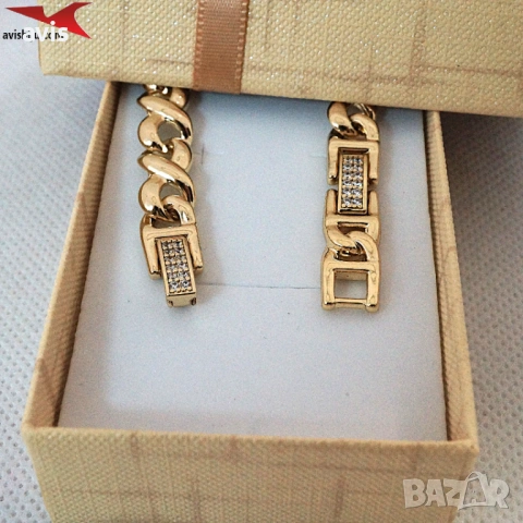 Гривна с 14К златно покритие 234845, снимка 3 - Гривни - 53211104