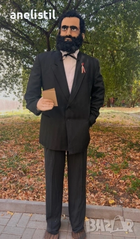 Ръчно изработена кукла „Христо Ботев“ – височина 190 см, снимка 3 - Други - 53691104