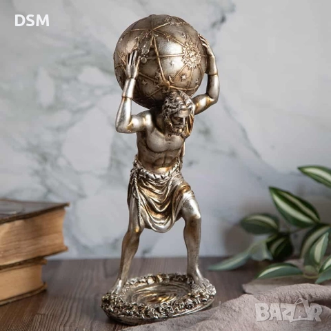 Нова Фигура Атлас - Статуетка за Декорация 28см