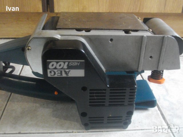 AEG-1010W/350m/min/4,8kg/4,8 A-Немски Професионален Голям Лентов Шлайф-ОТЛИЧЕН-Почти Нов-АЕГЕ, снимка 13 - Други инструменти - 40719620