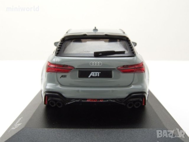 Audi Abt RS6-R Avant Kombi 2022 - мащаб 1:43 на Solido моделът е нов в PVC дисплей-кейс, снимка 14 - Колекции - 42727119