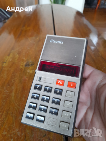 Стар калкулатор Litronix, снимка 2 - Други ценни предмети - 44635551