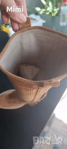 италиански ботуши естествен велур , снимка 3 - Дамски ботуши - 47266518