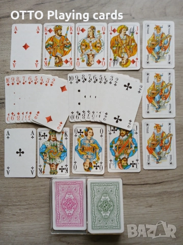 Стари карти за игра ROKOKO , немски оригинал COEUR , снимка 5 - Карти за игра - 51161133