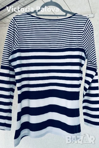 Блуза райе тънък памук, снимка 3 - Блузи с дълъг ръкав и пуловери - 50444544