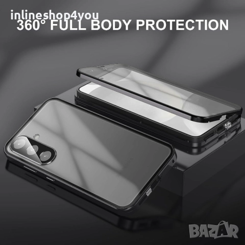 Двоен Магнитен Кейс за Samsung Galaxy S25 FE със защита на камерите, снимка 4 - Калъфи, кейсове - 51896097