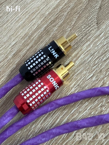 Sonic Link Ultra Violet (Black Rhodium) RCA / Аудио кабели, снимка 7 - Ресийвъри, усилватели, смесителни пултове - 53610505
