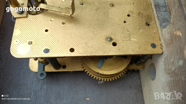 Часовник, стари, стар, антики, винтидж, арт часовник ОРИГИНАЛЕН немски, германски, GERMANY, снимка 10 - Стенни часовници - 51859280