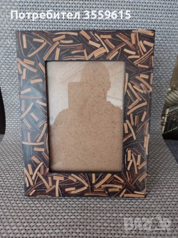 екзотична дървена фото рамка от остров Бали, снимка 1