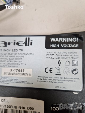TCON BOARD 47-6021131 за ТВ ARIELLI LED-43DN6T2 SMART , снимка 3 - Части и Платки - 42168277