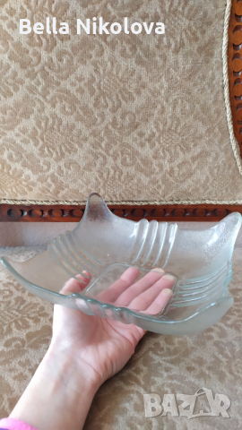 Стъклена фруктиера , снимка 2 - Други - 36233607