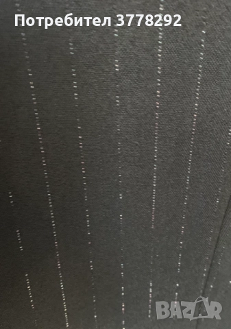 Елегантни черни Рокля и костюм Simena,БГ п-во,сако и панталон,стилно райе–прекъсваща сребърна нишк, снимка 3 - Костюми - 51997928