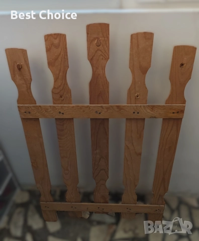 Масивна стенна закачалка от чам с пет сектора, снимка 3 - Закачалки - 52834511